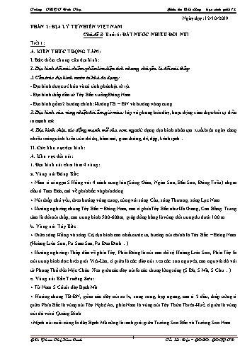 Giáo án bồi dưỡng học sinh giỏi môn Địa lý Lớp 12 - Buổi 6 - Năm học 2019-2020 - Phan Thị Kim Oanh