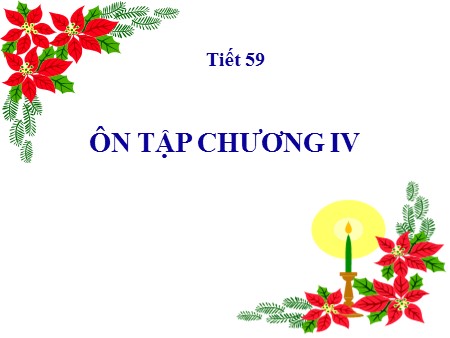 Giáo án Giải tích Lớp 11 - Tiết 59
