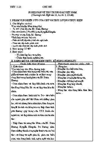 Giáo án Ngữ văn 11 - Tiết 2 đến 13