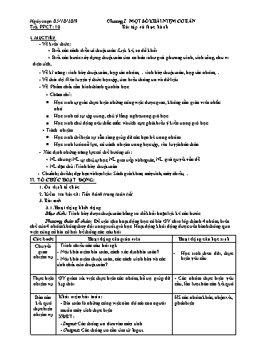 Giáo án Tin học 10 - Tiết 10: Bài tập và thực hành - Năm học 2019-2020