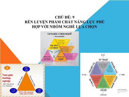 Bài giảng môn Hoạt động trải nghiệm, hướng nghiệp Lớp 11 (Kết nối tri thức) - Chủ đề 9: Rèn luyện phẩm chất năng lực phù hợp với nhóm nghề lựa chọn