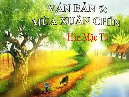 Bài giảng Ngữ văn 10 (Đọc) Sách Kết nối tri thức - Văn bản 5: Mùa xuân chín