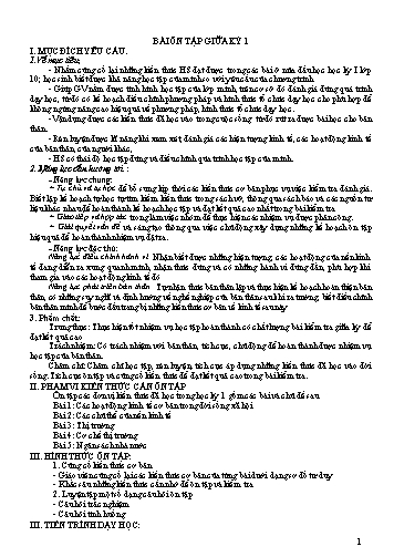 Đề cương ôn tập giữa kì I Giáo dục Pháp luật và Kinh tế 10
